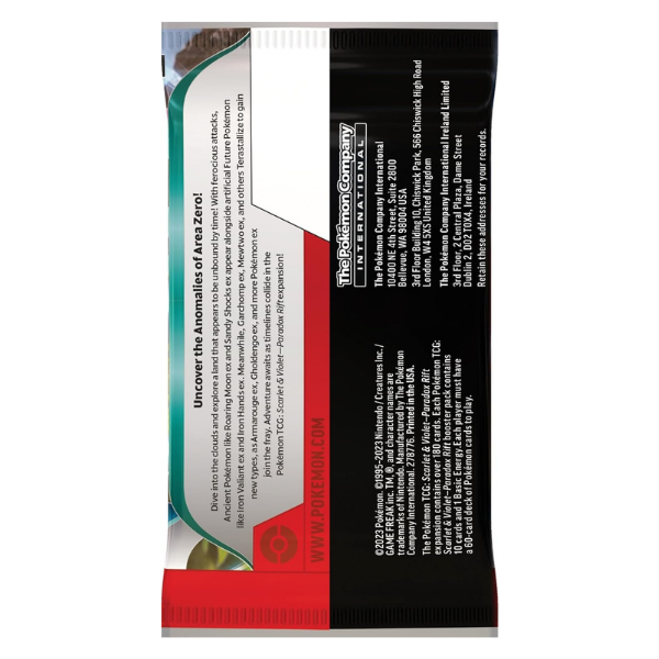 Pokemon TCG Scarlet & Violet-Paradox Rift Booster Pack